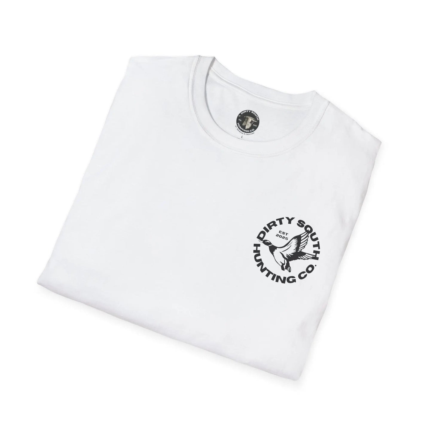 Dirty South Hunting Co.-Round Logo Unisex TShirt, Outdoor Apparel for Outdoor Enthusiasts, Casual Wear, Nature Lovers, Gift for Hunters, Adventure Tee Printify