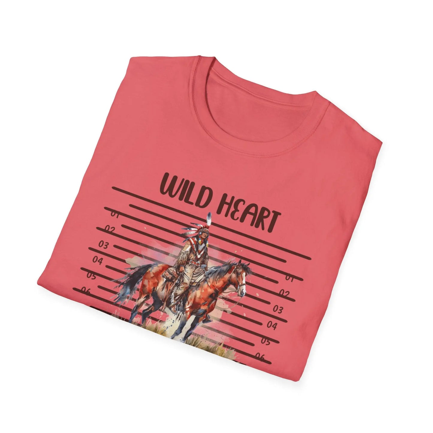Wild Heart Free Spirit T-Shirt, Bohemian Tee, Horse Lover Gift, Adventure Shirt, Festival Apparel, Unisex Graphic T-Shirt Printify