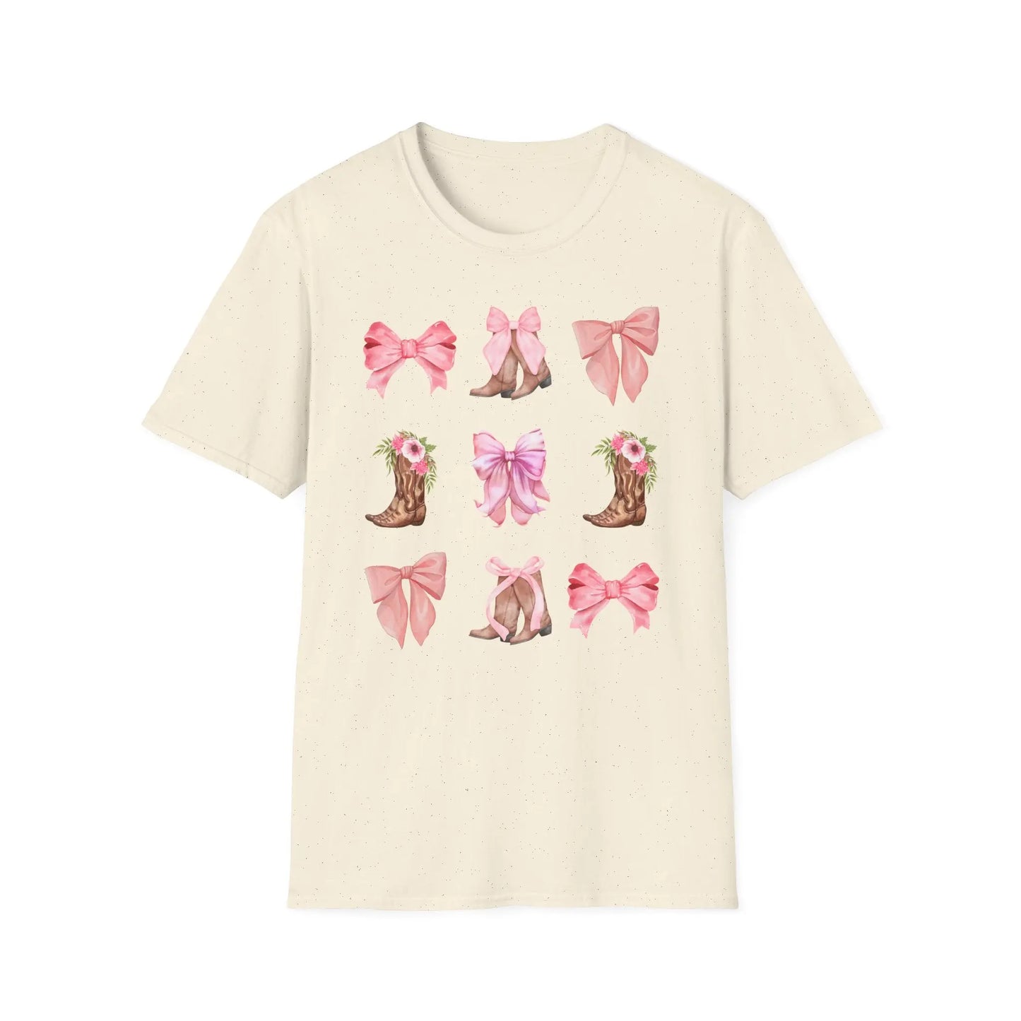 Western Chic Coquette T-Shirt, Cowgirl Country Southern Style Tee, Rodeo Fashion Top, Stylish Wild West Shirt Printify