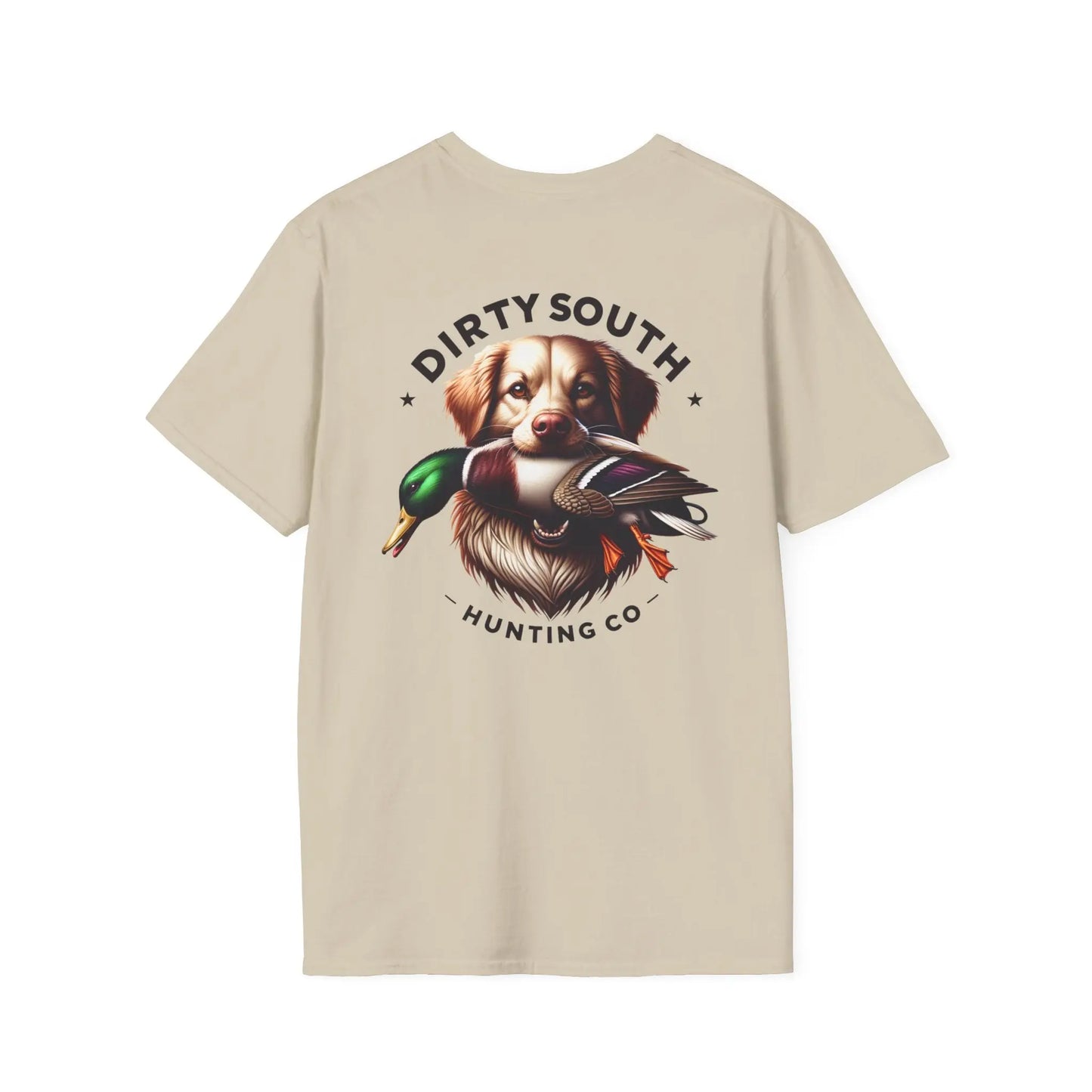 Dirty South Hunting Co. Duck Dog Unisex T-Shirt, Hunting Shirt, Dog Lover Gift, Casual Wear, Outdoor Apparel, Animal Lover Apparel, Stylish Comfort Printify