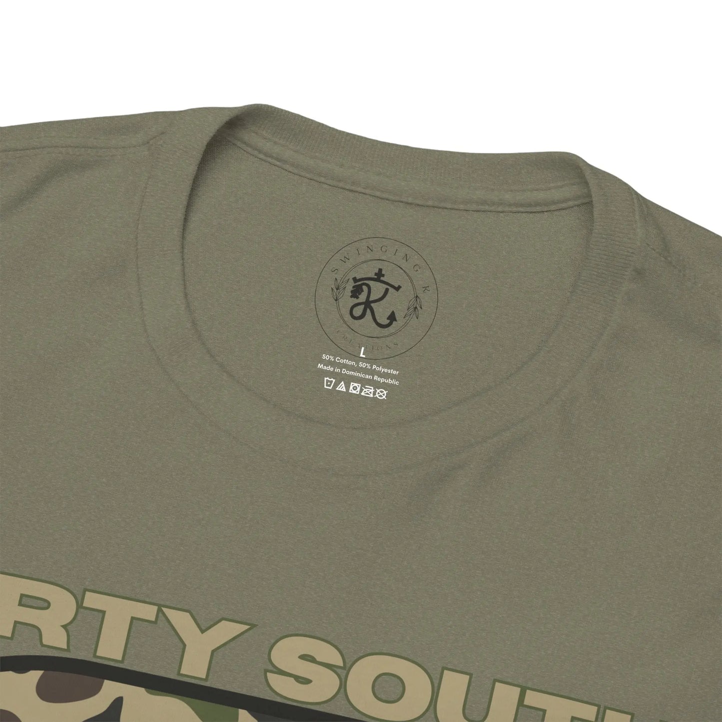 Duck Hunting Unisex Heavy Cotton Tee, Dirty South Hunting Co Shirt, Outdoor Apparel, Camouflage T-Shirt, Gifts for Him, Gifts for Her Printify