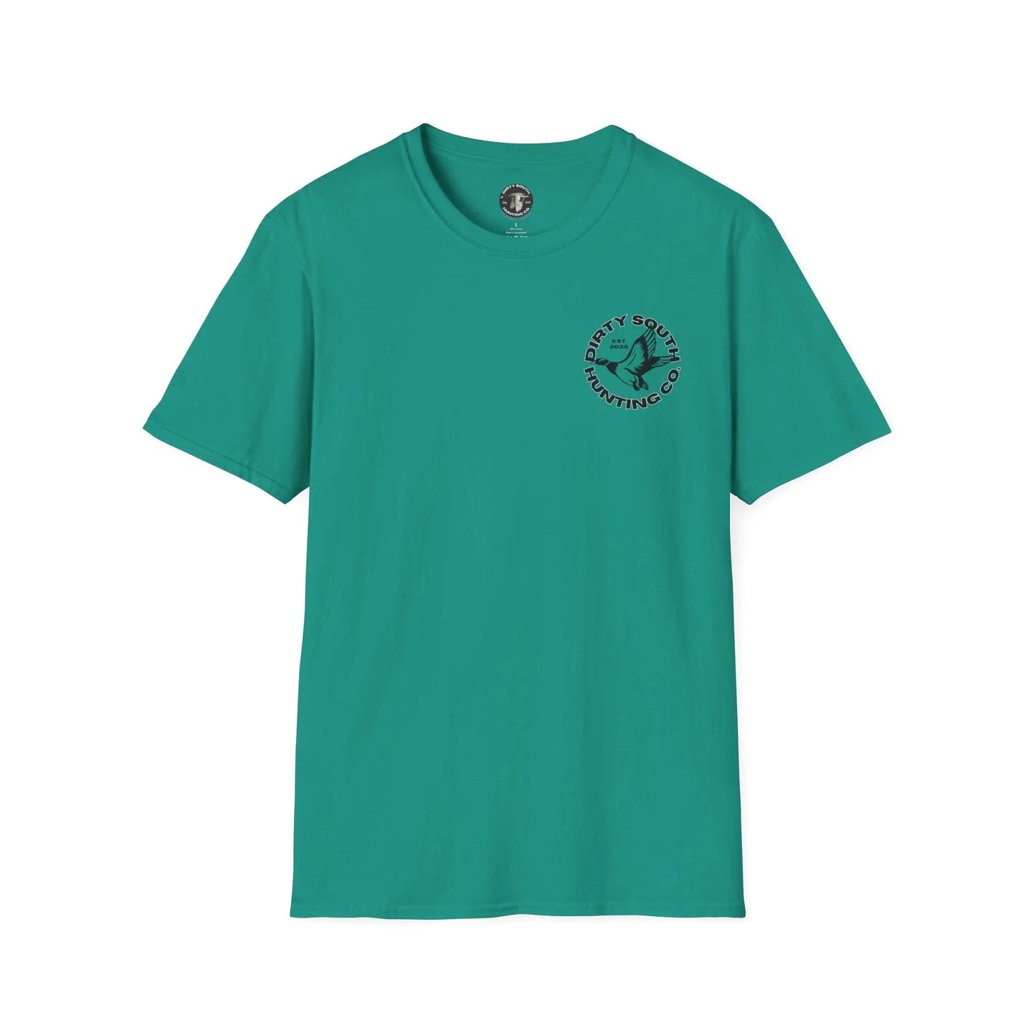 Dirty South Hunting Co.-Round Logo Unisex TShirt, Outdoor Apparel for Outdoor Enthusiasts, Casual Wear, Nature Lovers, Gift for Hunters, Adventure Tee Printify
