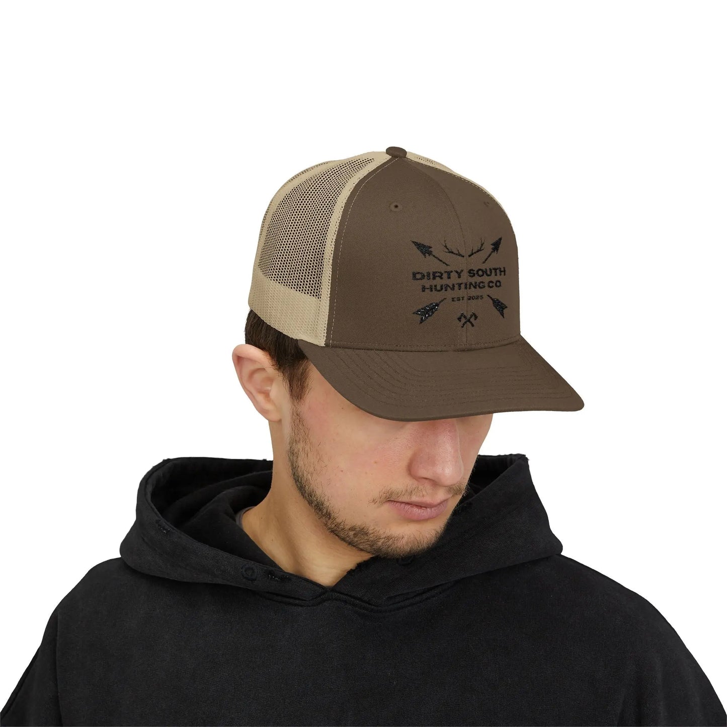 Dirty South Hunting Co Snapback Trucker Cap - Perfect for Outdoor Enthusiasts, Gifts for Hunters, Casual Wear, Adjustable Fit, Sports Cap Printify