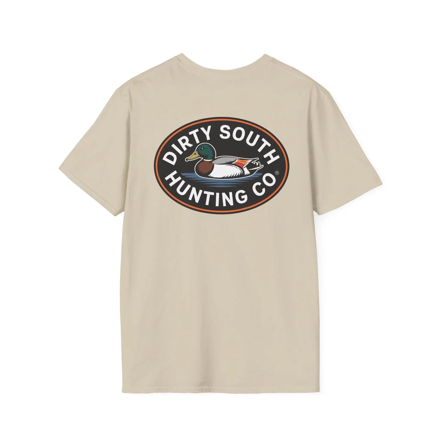 Dirty South Hunting Co.-Round Logo Unisex TShirt, Outdoor Apparel for Outdoor Enthusiasts, Casual Wear, Nature Lovers, Gift for Hunters, Adventure Tee Printify