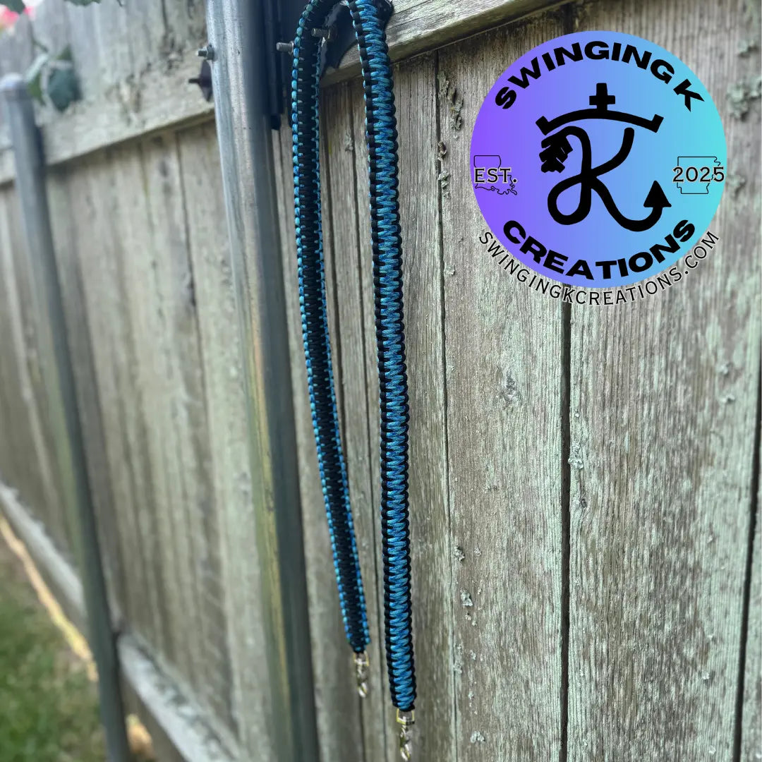 Custom Paracord Radio Strap β Heavy-Duty, Adjustable, Dual Clip Design for Firefighters & First Responders Swinging K Creations