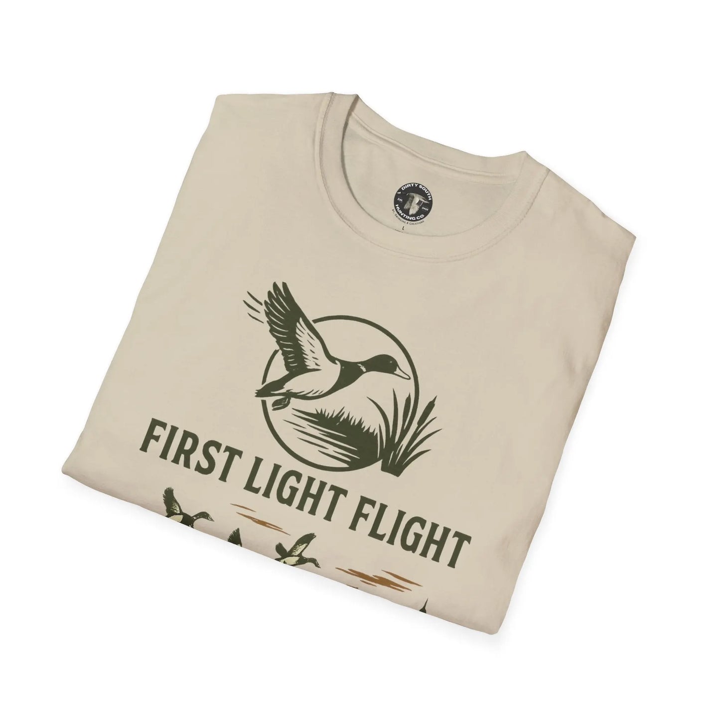 Dirty South Hunting Co | 'First Light Flight' | Perfect for Duck Hunter, Gift for Hunters, Casual Wear, Outdoor Apparel Printify