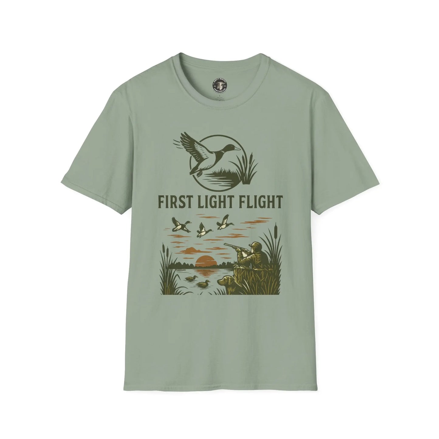 Dirty South Hunting Co | 'First Light Flight' | Perfect for Duck Hunter, Gift for Hunters, Casual Wear, Outdoor Apparel Printify
