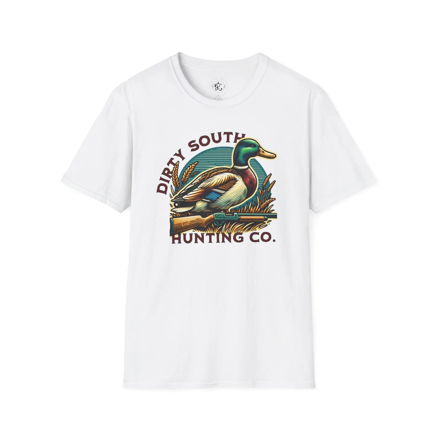 Dirty South Hunting Co. Mallard Unisex Softstyle T-Shirt, Outdoor Apparel Printify