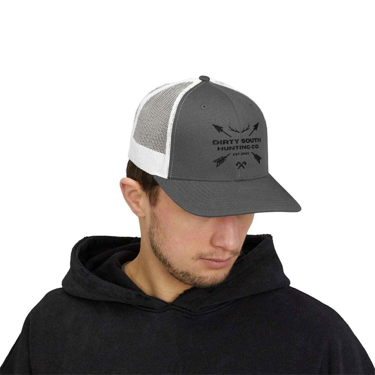 Dirty South Hunting Co Snapback Trucker Cap - Perfect for Outdoor Enthusiasts, Gifts for Hunters, Casual Wear, Adjustable Fit, Sports Cap Printify