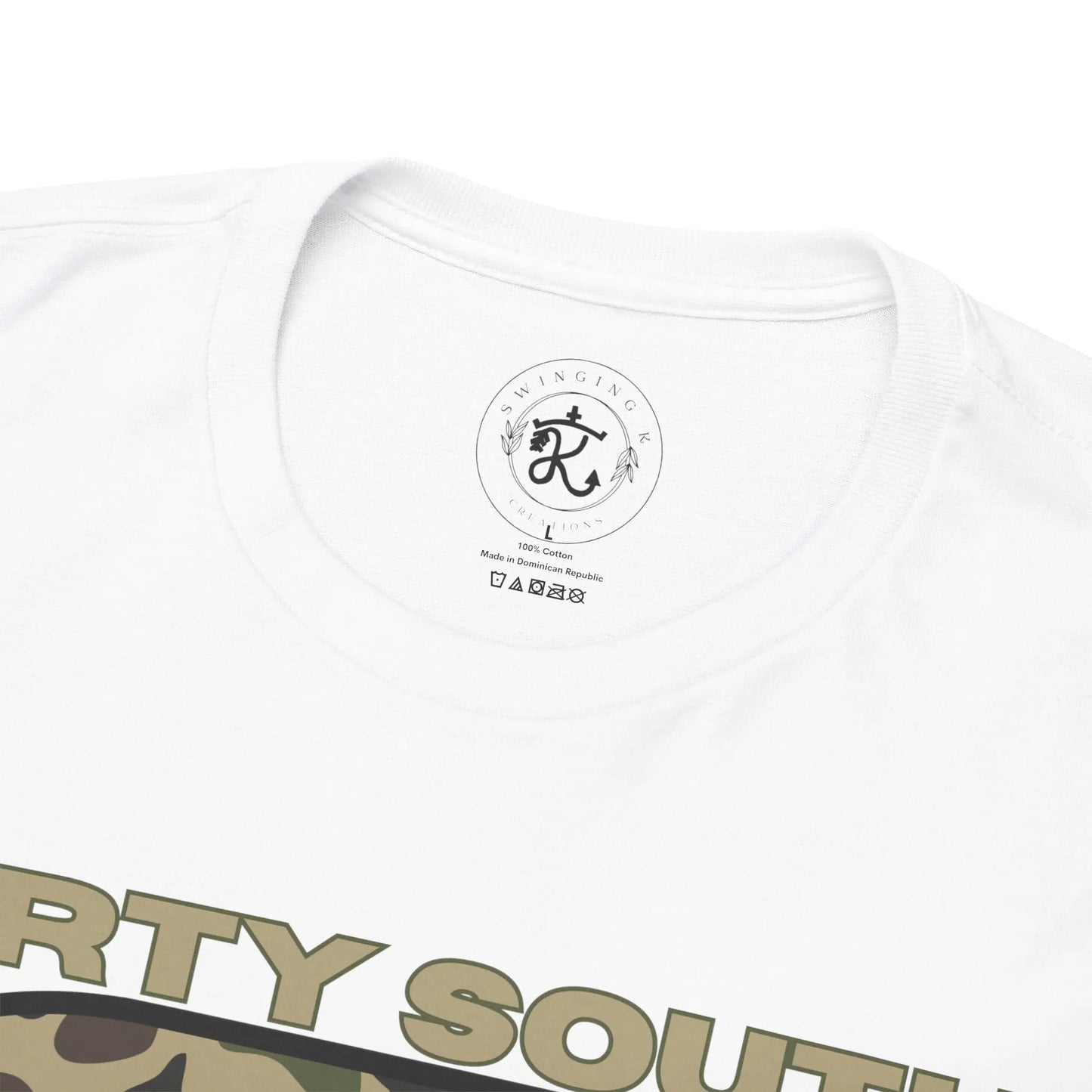 Duck Hunting Unisex Heavy Cotton Tee, Dirty South Hunting Co Shirt, Outdoor Apparel, Camouflage T-Shirt, Gifts for Him, Gifts for Her Printify