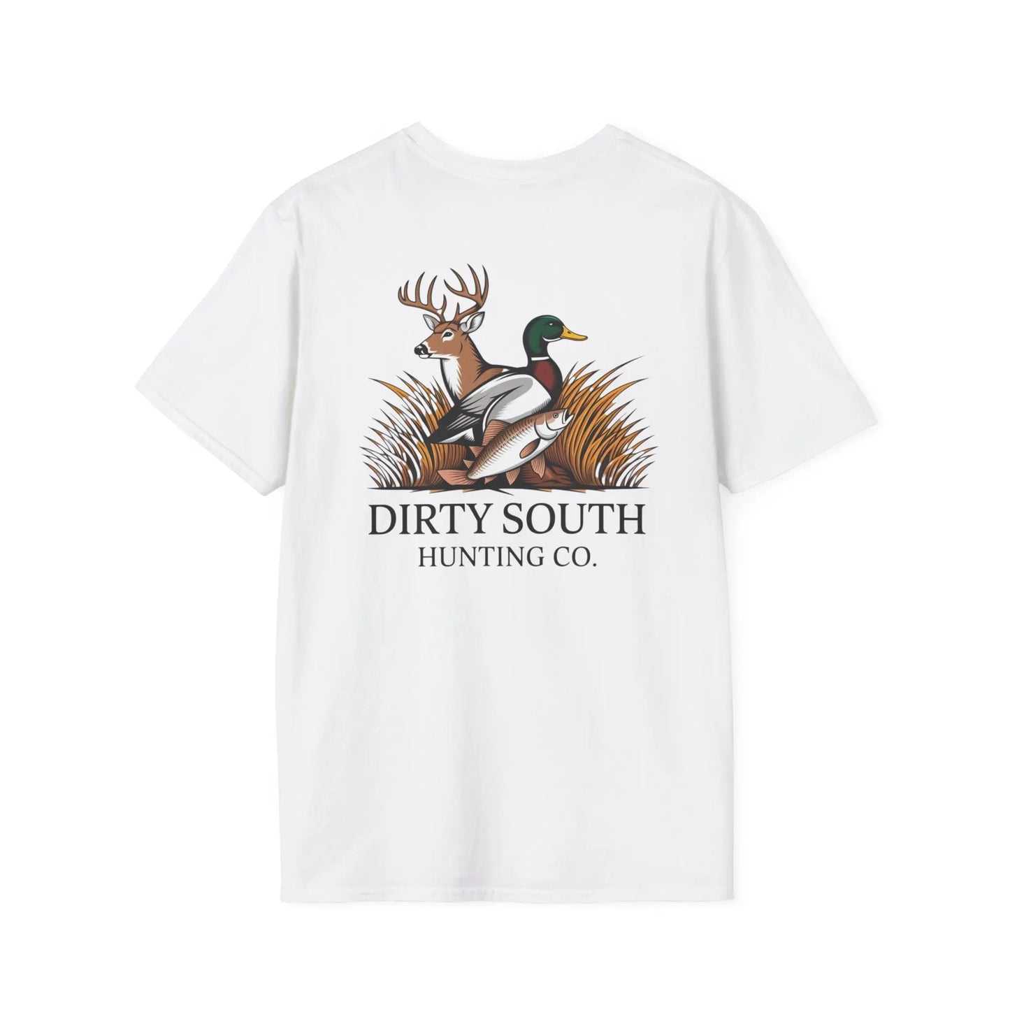 Dirty South Hunting Co. Unisex Hunting-Themed T-Shirt, Outdoor Apparel, Gift for Hunters, Casual Wear, Wildlife Tee, Nature Lover Shirt Printify
