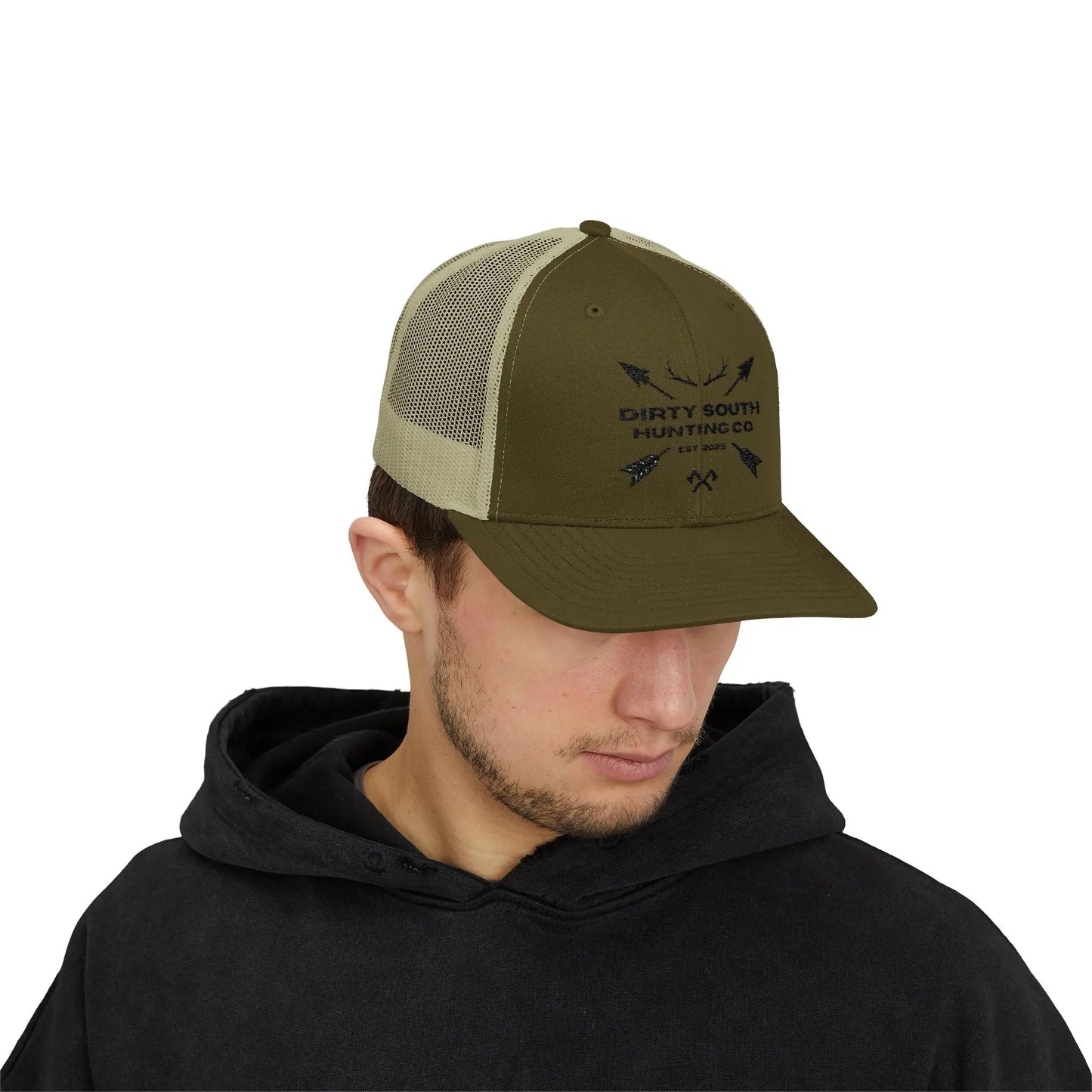 Dirty South Hunting Co Snapback Trucker Cap - Perfect for Outdoor Enthusiasts, Gifts for Hunters, Casual Wear, Adjustable Fit, Sports Cap Printify