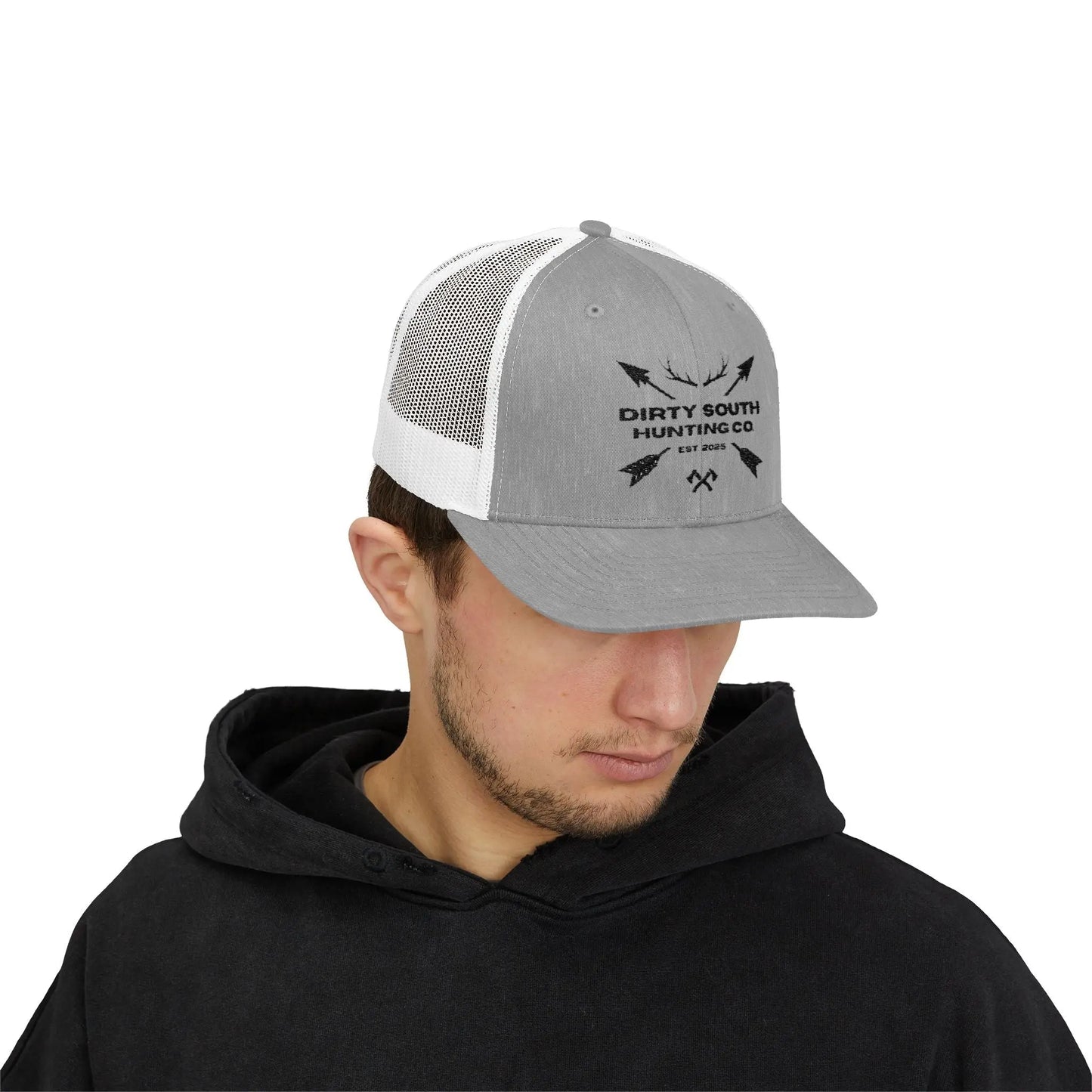 Dirty South Hunting Co Snapback Trucker Cap - Perfect for Outdoor Enthusiasts, Gifts for Hunters, Casual Wear, Adjustable Fit, Sports Cap Printify