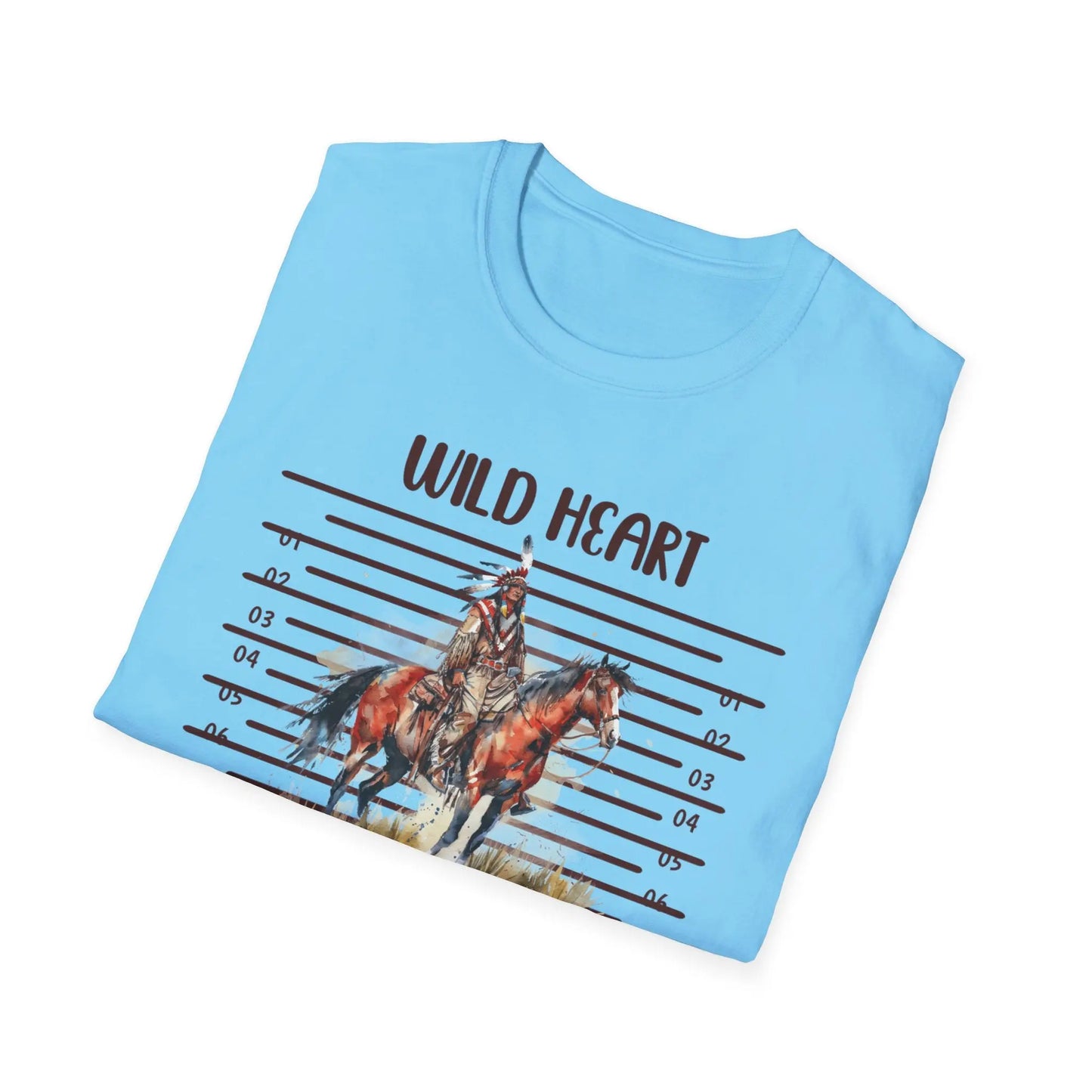 Wild Heart Free Spirit T-Shirt, Bohemian Tee, Horse Lover Gift, Adventure Shirt, Festival Apparel, Unisex Graphic T-Shirt Printify