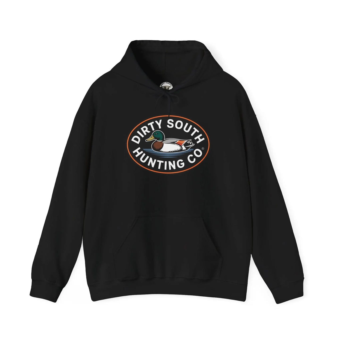 Dirty South Round Logo Unisex Hunting Sweatshirt - Cozy Outdoor Apparel, Perfect for Campers, Gift for Fishermen, Great for Fall Activities Printify