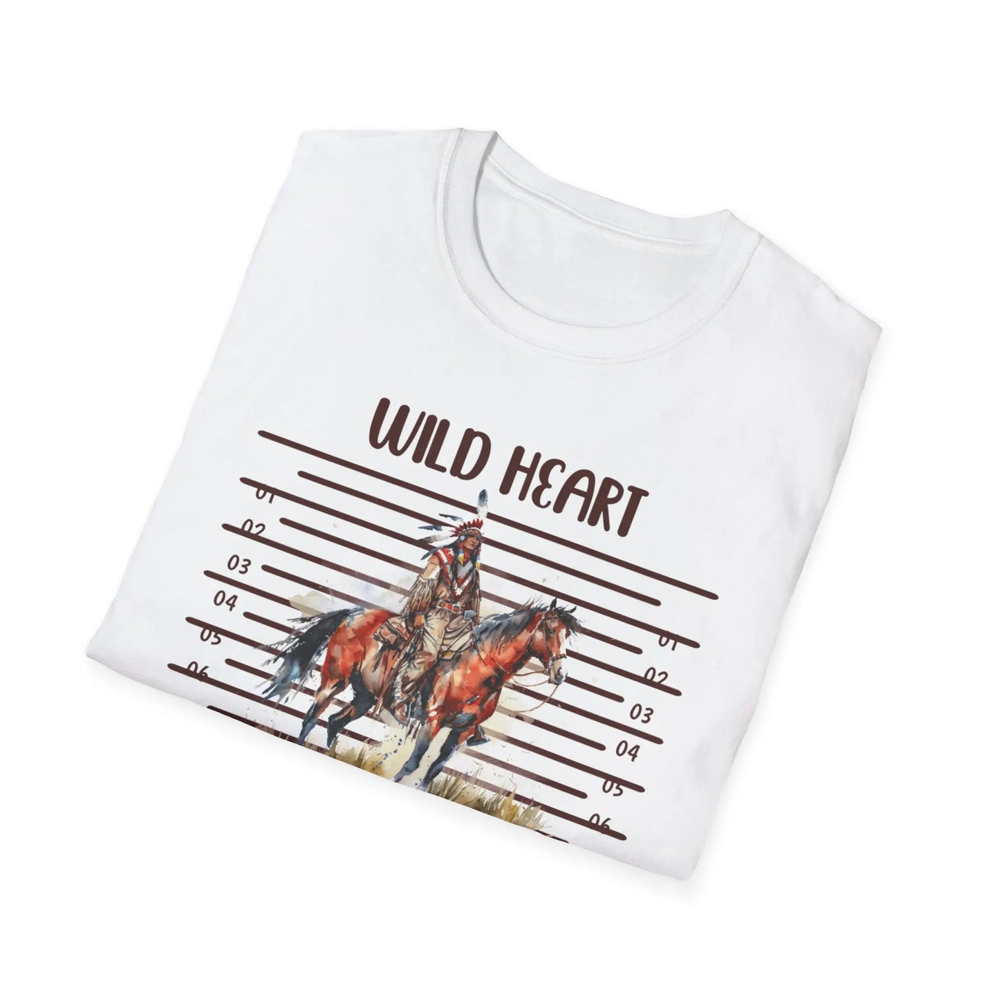 Wild Heart Free Spirit T-Shirt, Bohemian Tee, Horse Lover Gift, Adventure Shirt, Festival Apparel, Unisex Graphic T-Shirt Printify