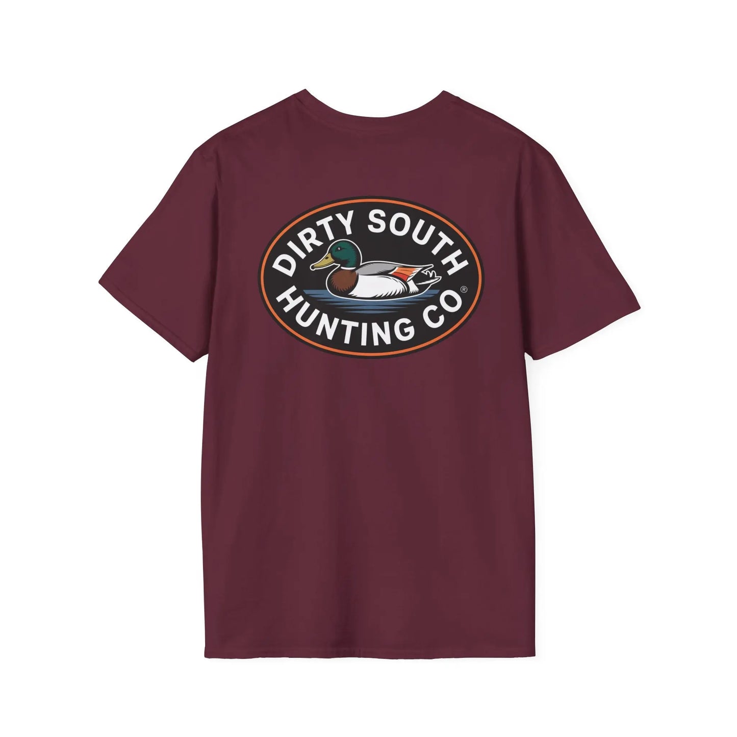 Dirty South Hunting Co.-Round Logo Unisex TShirt, Outdoor Apparel for Outdoor Enthusiasts, Casual Wear, Nature Lovers, Gift for Hunters, Adventure Tee Printify