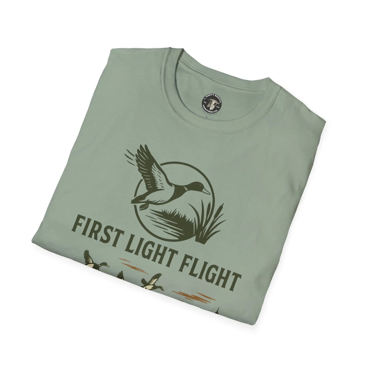 Dirty South Hunting Co | 'First Light Flight' | Perfect for Duck Hunter, Gift for Hunters, Casual Wear, Outdoor Apparel Printify