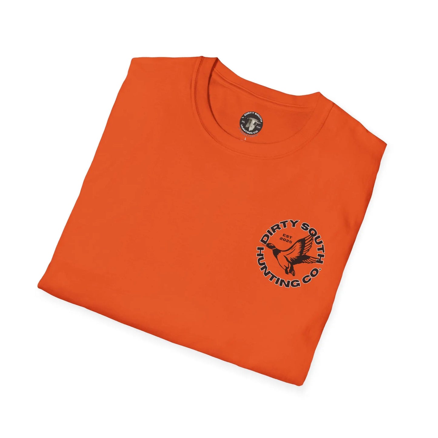 Dirty South Hunting Co.-Round Logo Unisex TShirt, Outdoor Apparel for Outdoor Enthusiasts, Casual Wear, Nature Lovers, Gift for Hunters, Adventure Tee Printify