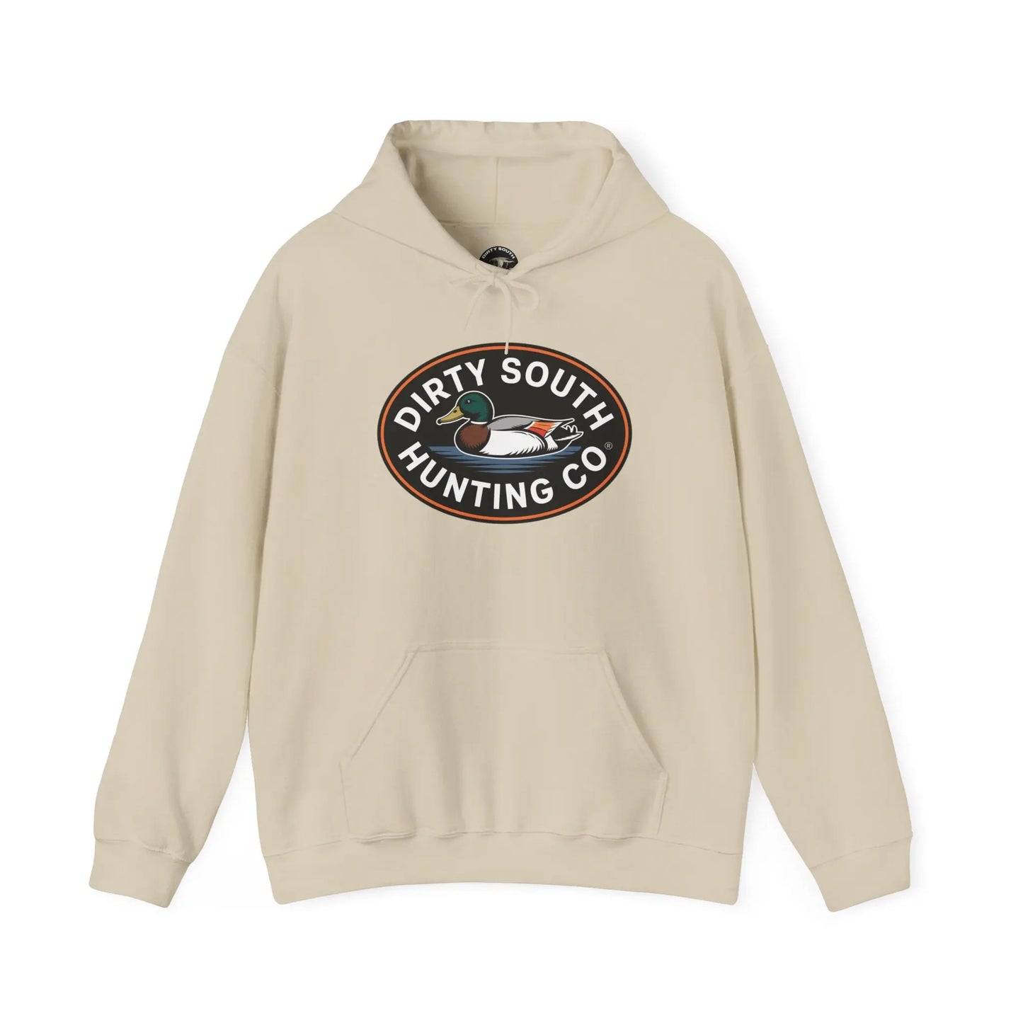 Dirty South Round Logo Unisex Hunting Sweatshirt - Cozy Outdoor Apparel, Perfect for Campers, Gift for Fishermen, Great for Fall Activities Printify