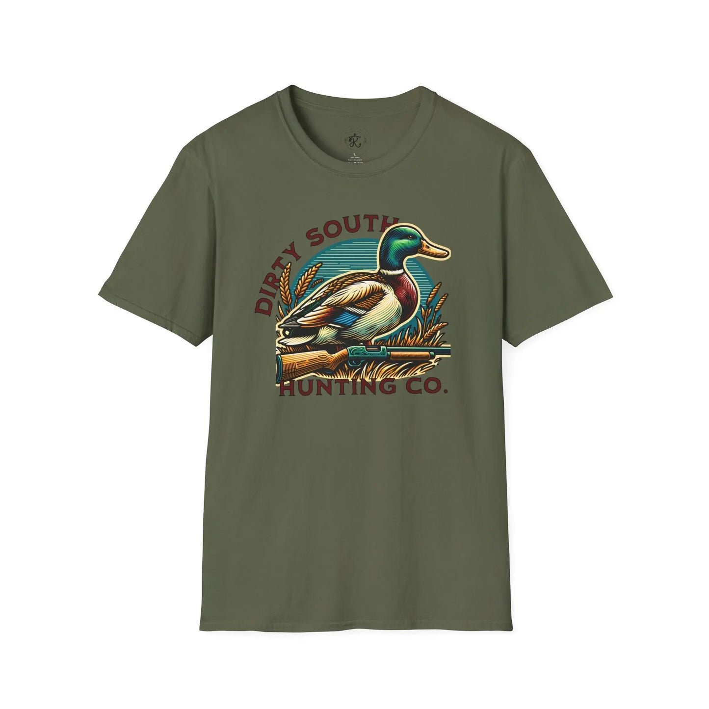 Dirty South Hunting Co. Mallard Unisex Softstyle T-Shirt, Outdoor Apparel Printify