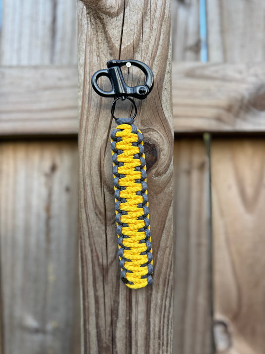 Custom Paracord SCBA Mask Quick Release | Personalized Gear Clip for Firefighters & First Responders | Breakaway Lanyard | Custom Colors Available