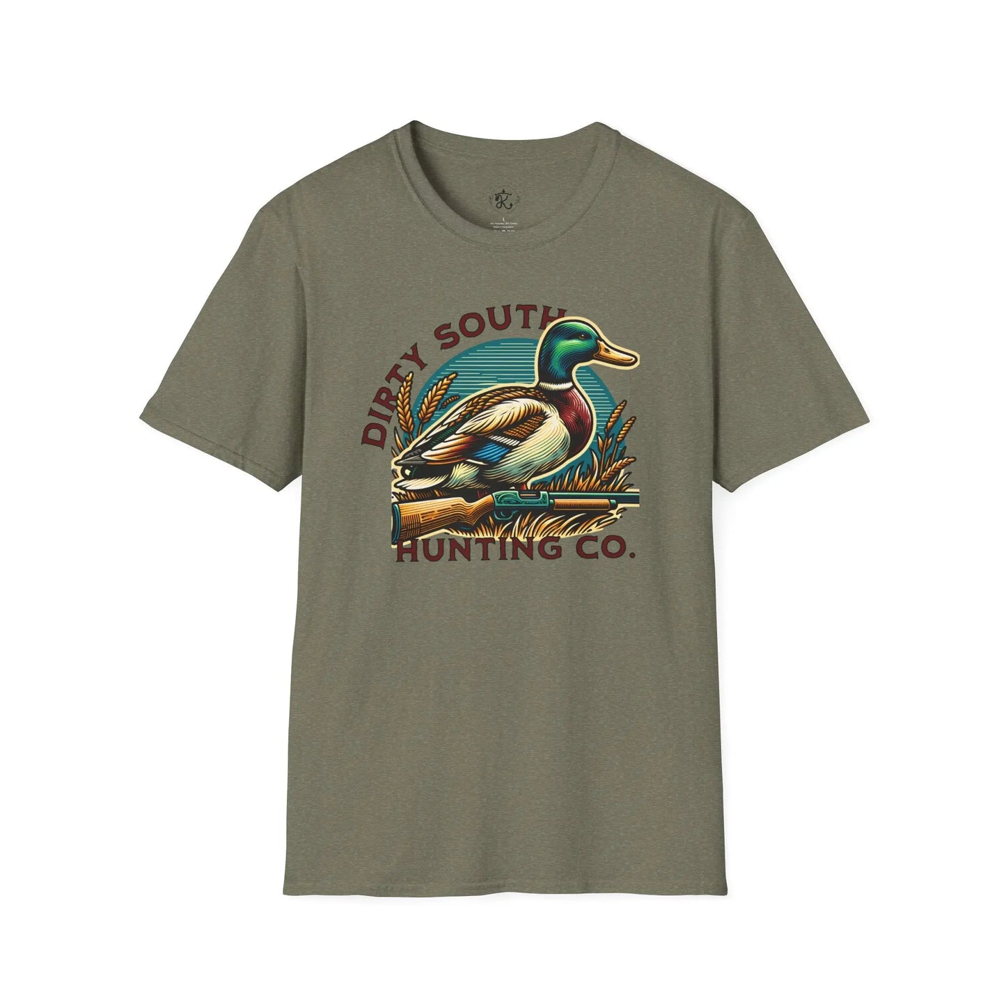 Dirty South Hunting Co. Mallard Unisex Softstyle T-Shirt, Outdoor Apparel Printify