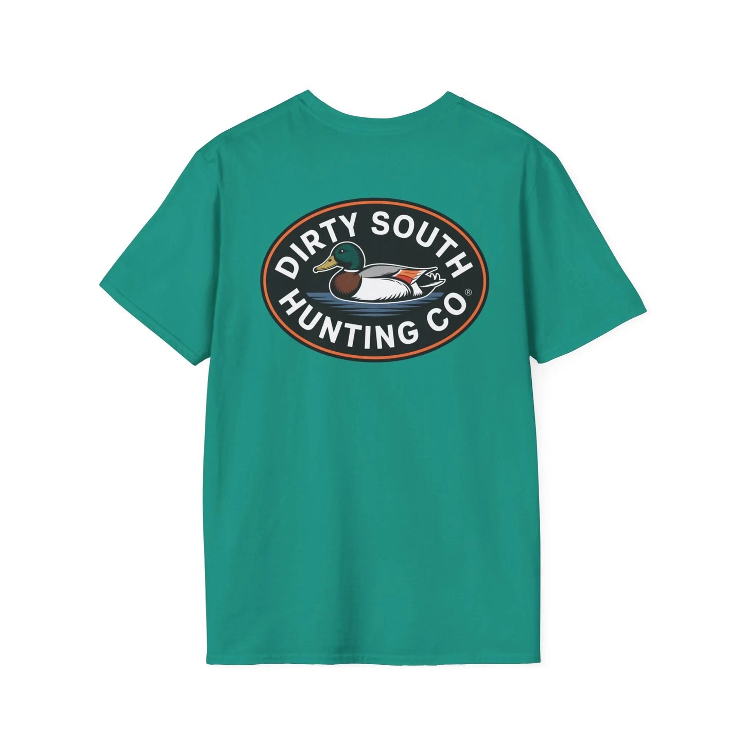 Dirty South Hunting Co.-Round Logo Unisex TShirt, Outdoor Apparel for Outdoor Enthusiasts, Casual Wear, Nature Lovers, Gift for Hunters, Adventure Tee Printify