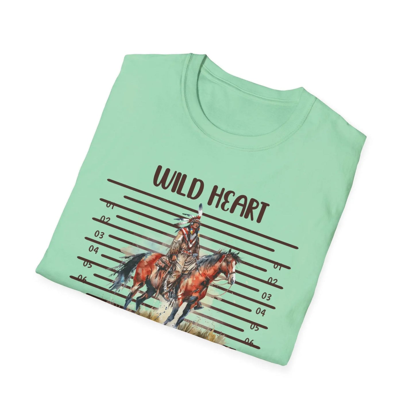 Wild Heart Free Spirit T-Shirt, Bohemian Tee, Horse Lover Gift, Adventure Shirt, Festival Apparel, Unisex Graphic T-Shirt Printify