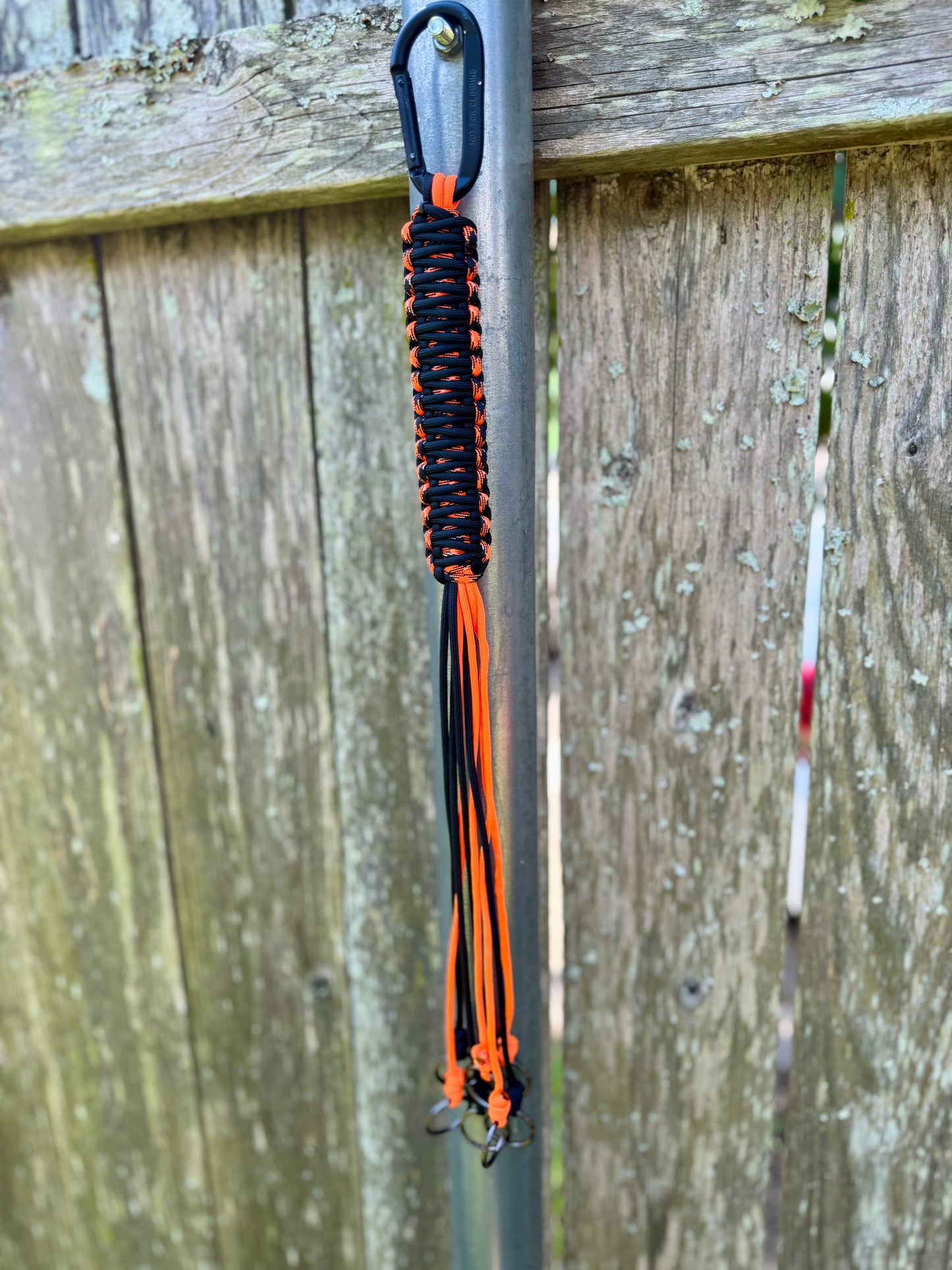 Custom Paracord Game Tote β Durable Duck Strap with Rings & Carabiner Swinging K Creations