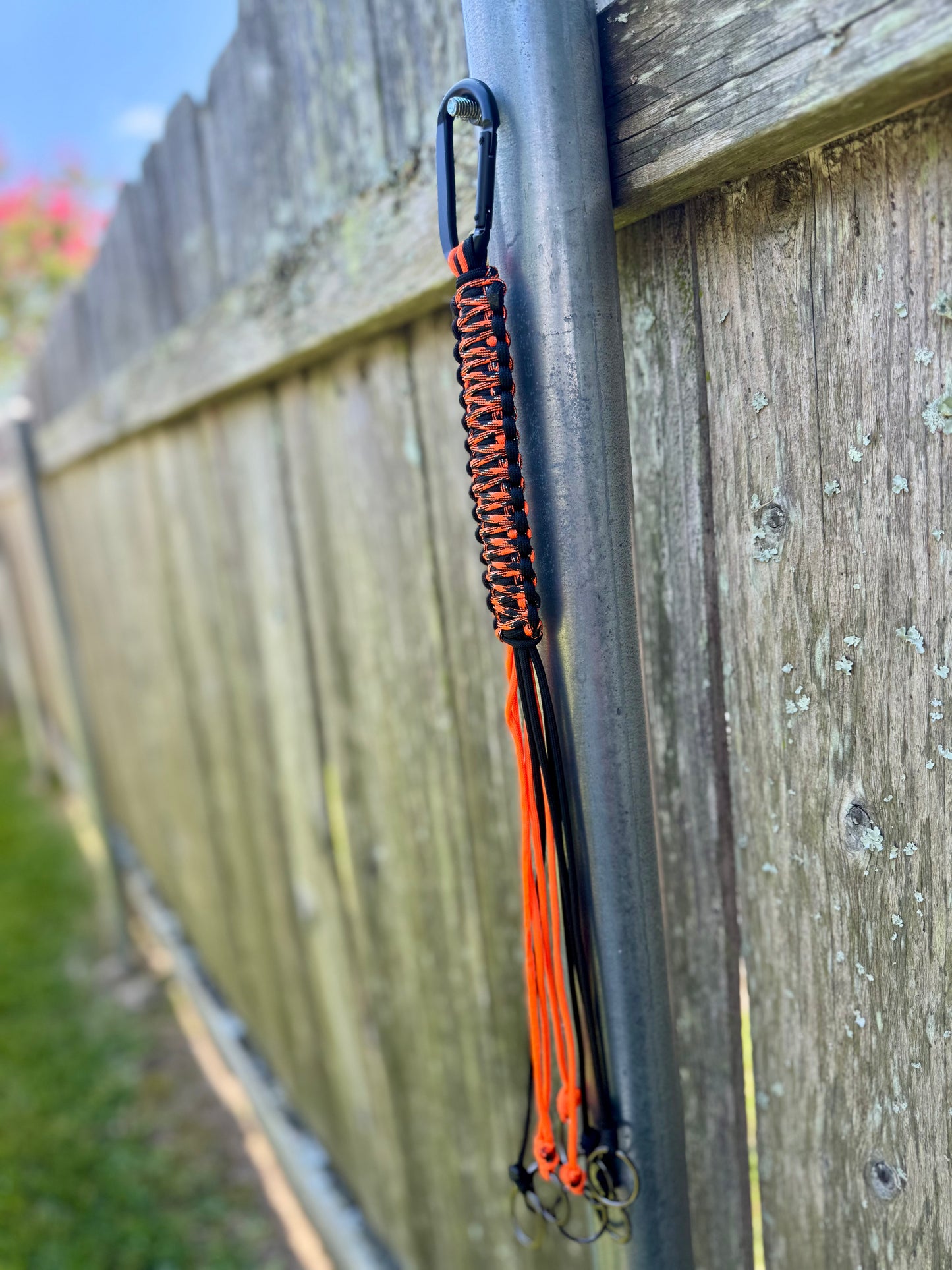 Custom Paracord Game Tote β Durable Duck Strap with Rings & Carabiner Swinging K Creations
