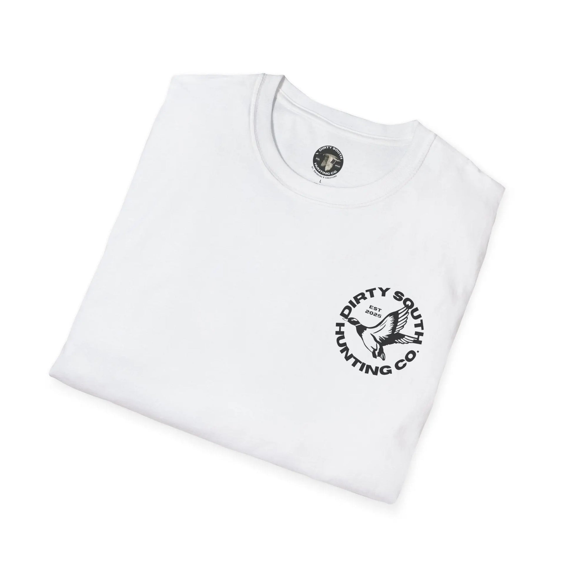 Dirty South Hunting Co.-Round Logo Unisex TShirt, Outdoor Apparel for Outdoor Enthusiasts, Casual Wear, Nature Lovers, Gift for Hunters, Adventure Tee Printify