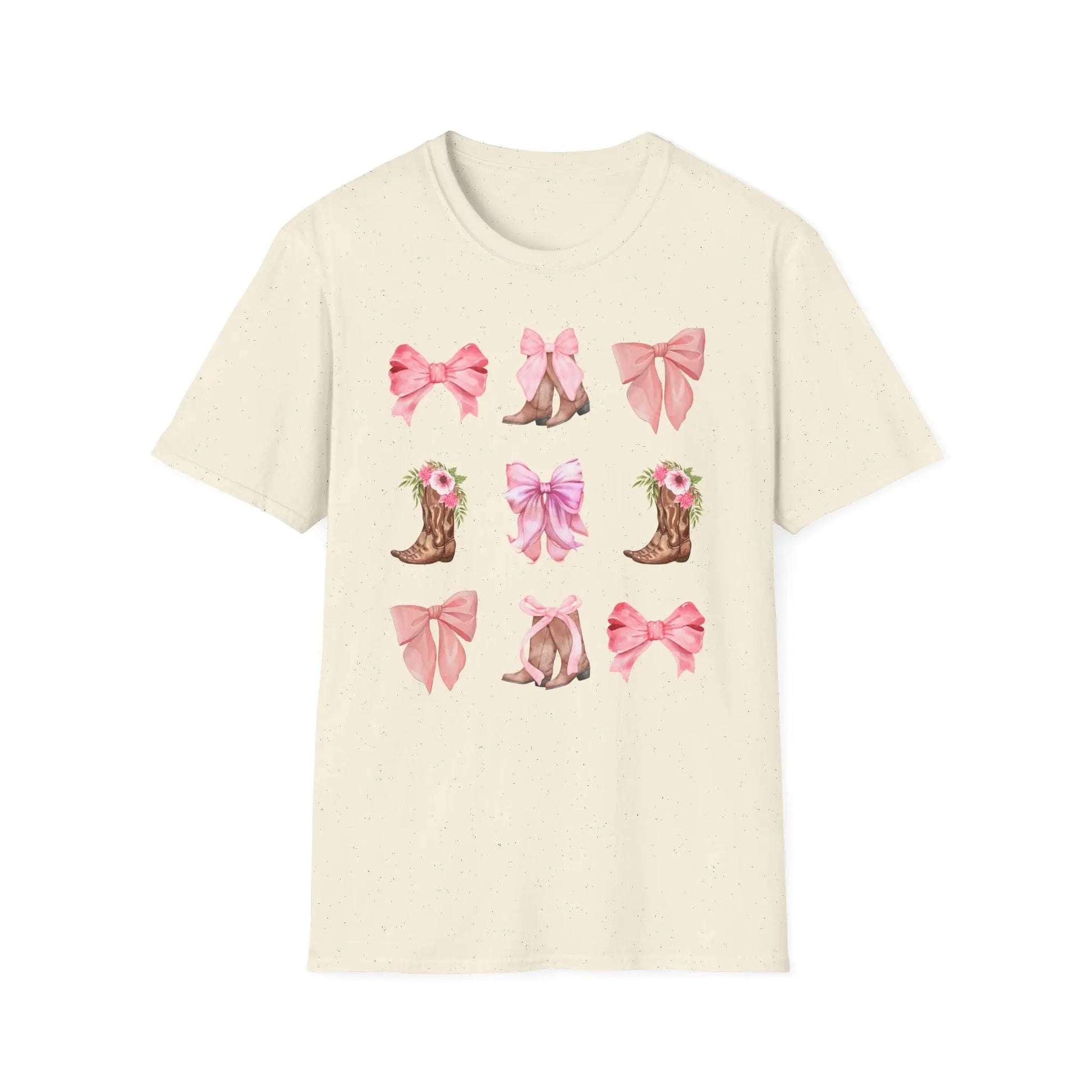 Western Chic Coquette T-Shirt, Cowgirl Country Southern Style Tee, Rodeo Fashion Top, Stylish Wild West Shirt Printify