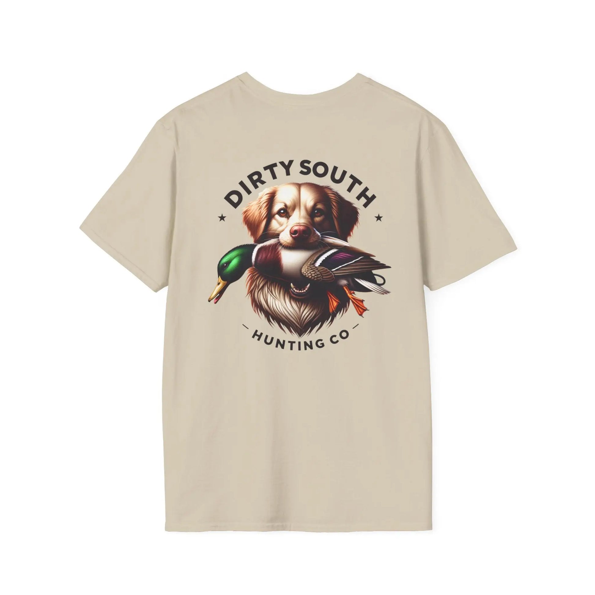 Dirty South Hunting Co. Duck Dog Unisex T-Shirt, Hunting Shirt, Dog Lover Gift, Casual Wear, Outdoor Apparel, Animal Lover Apparel, Stylish Comfort Printify