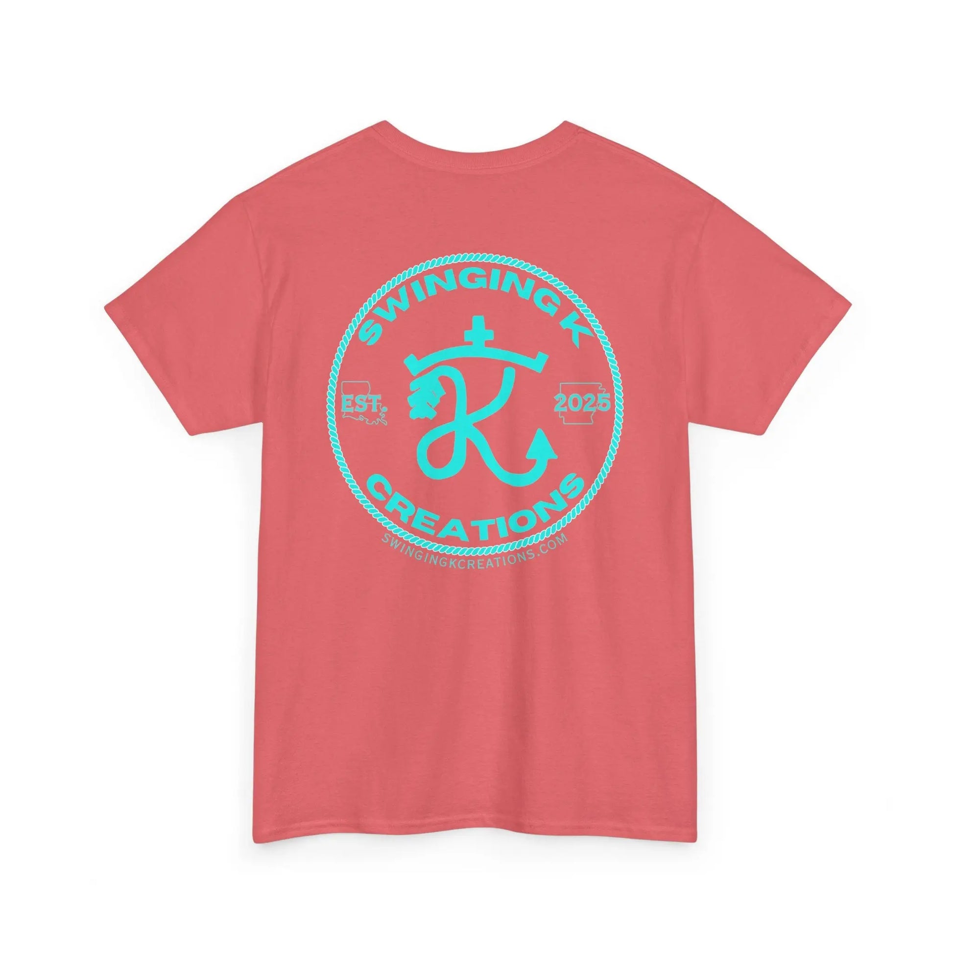 Swinging K Creations Turquoise Logo- Unisex T-Shirt Printify