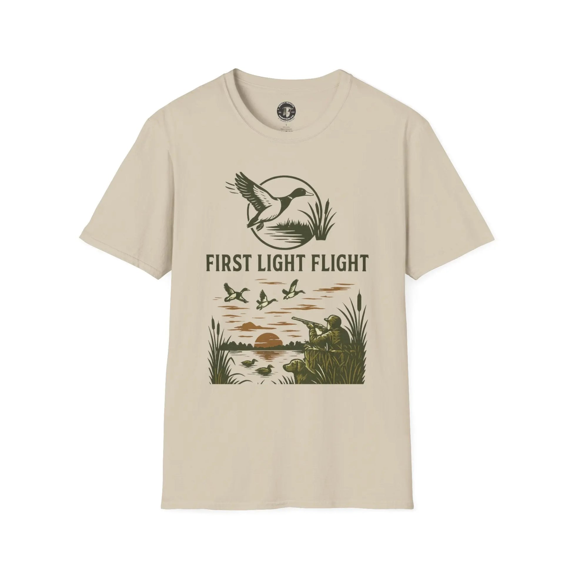 Dirty South Hunting Co | 'First Light Flight' | Perfect for Duck Hunter, Gift for Hunters, Casual Wear, Outdoor Apparel Printify