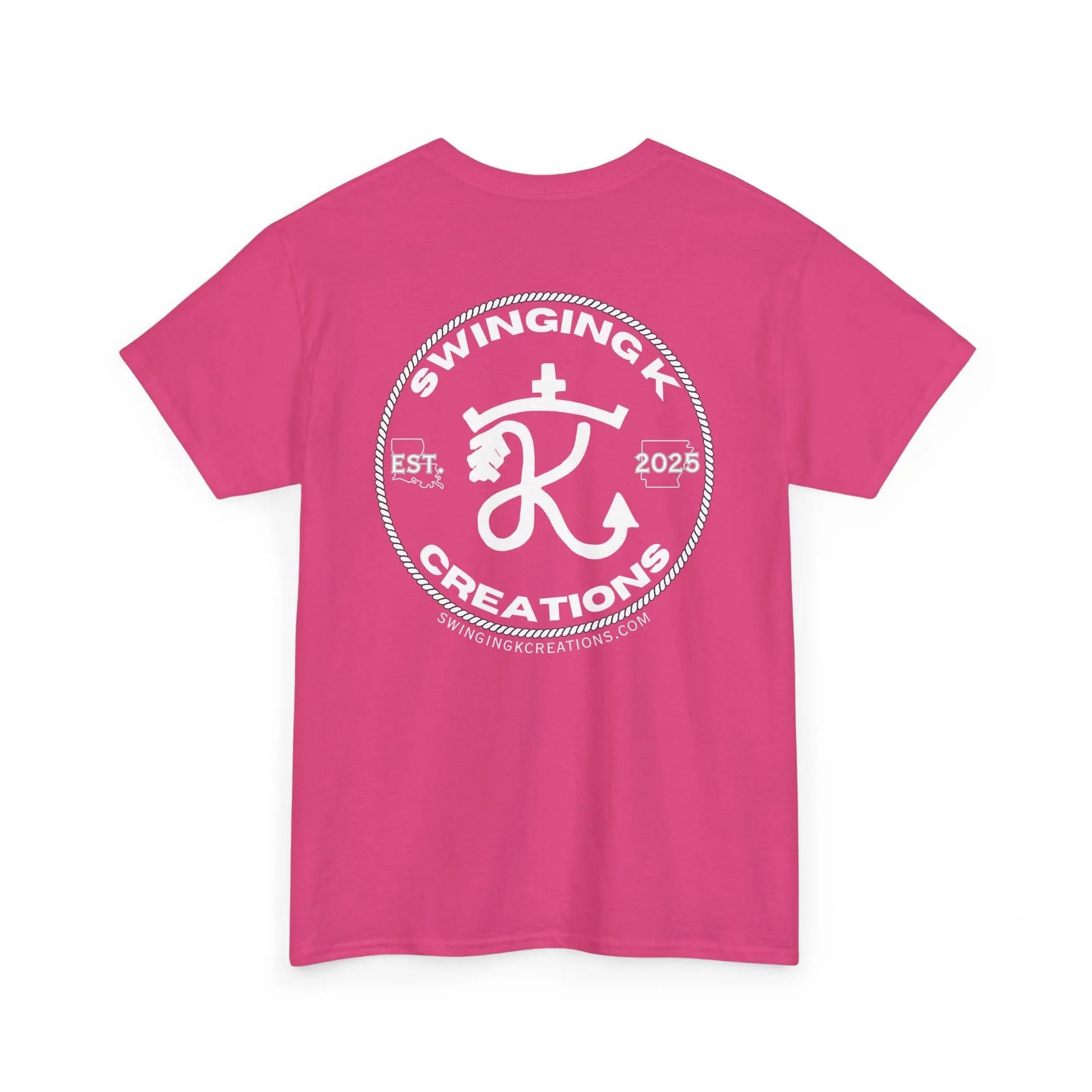 Swinging K Creations White Logo Unisex T-Shirt Printify