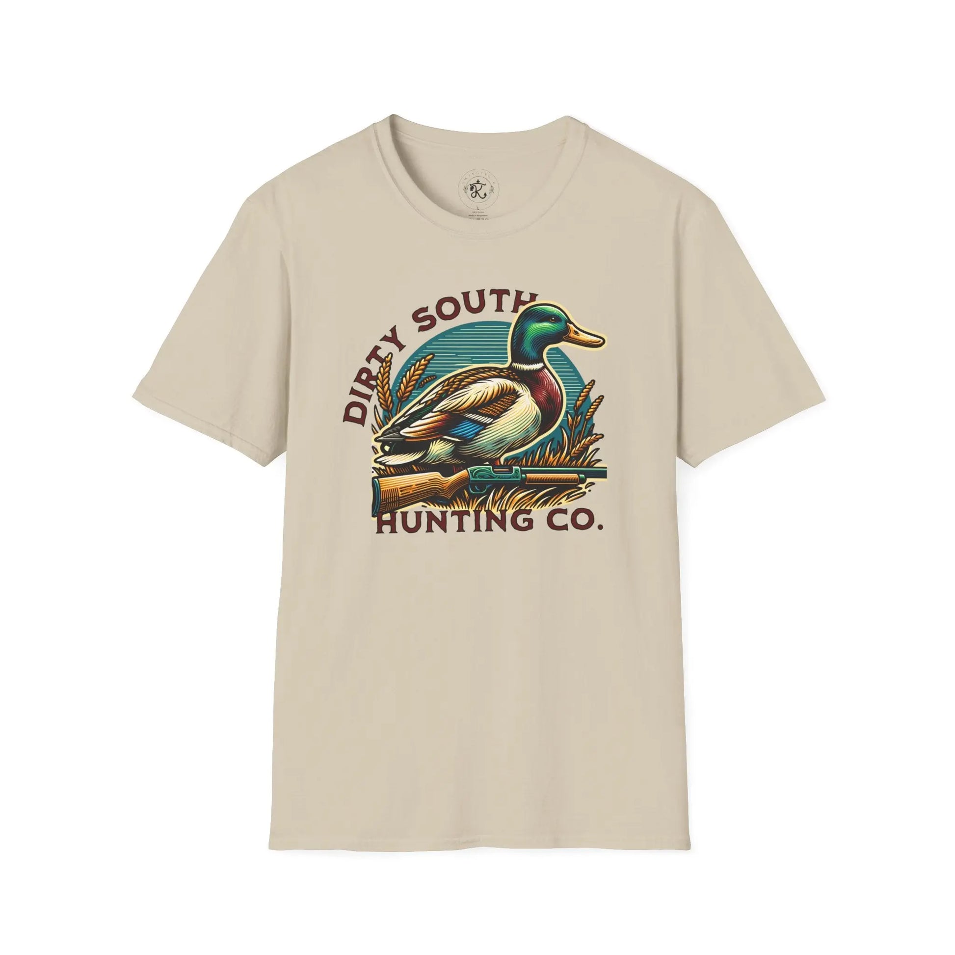 Dirty South Hunting Co. Mallard Unisex Softstyle T-Shirt, Outdoor Apparel Printify