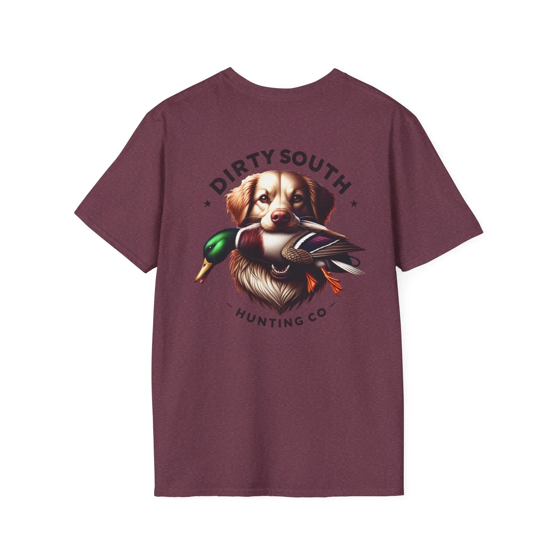 Dirty South Hunting Co. Duck Dog Unisex T-Shirt, Hunting Shirt, Dog Lover Gift, Casual Wear, Outdoor Apparel, Animal Lover Apparel, Stylish Comfort Printify