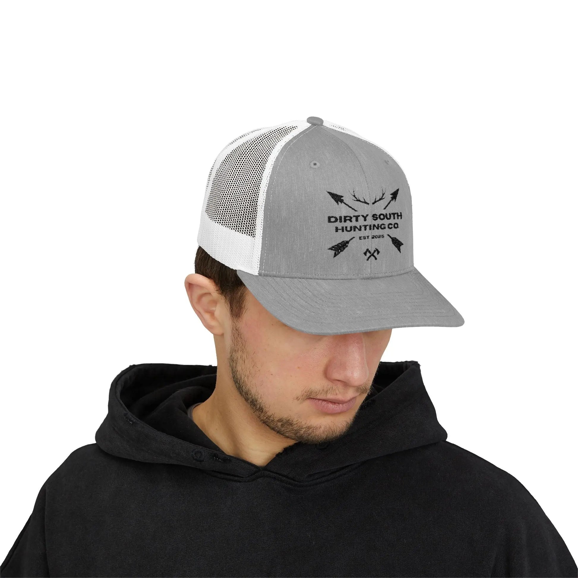 Dirty South Hunting Co Snapback Trucker Cap - Perfect for Outdoor Enthusiasts, Gifts for Hunters, Casual Wear, Adjustable Fit, Sports Cap Printify