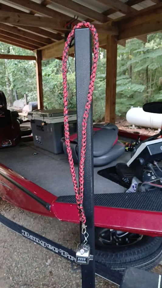 Custom Paracord Dog Whistle & Fish Counter Lanyard – Durable, Handmade, & Multi-Use Swinging K Creations