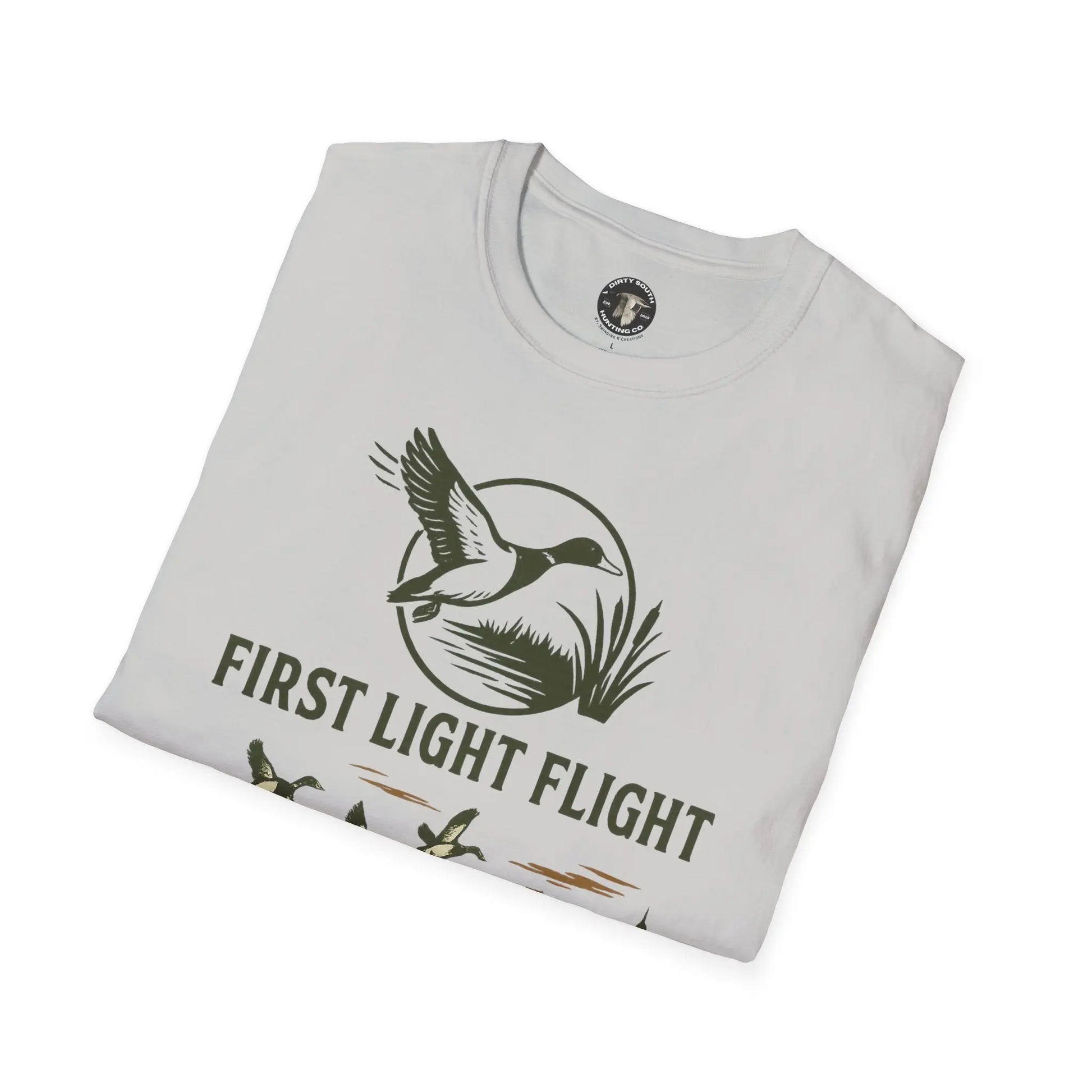 Dirty South Hunting Co | 'First Light Flight' | Perfect for Duck Hunter, Gift for Hunters, Casual Wear, Outdoor Apparel Printify
