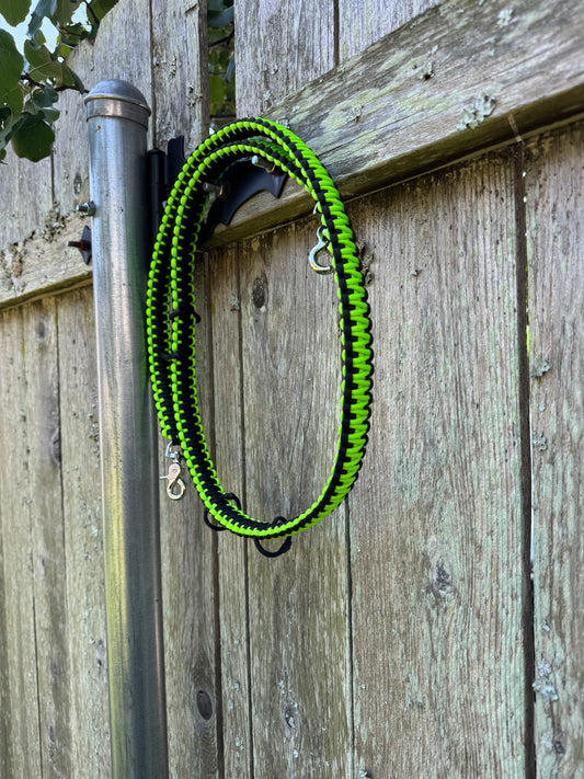 Custom Paracord Radio Strap – Heavy-Duty, Adjustable, Dual Clip Design for Firefighters & First Responders