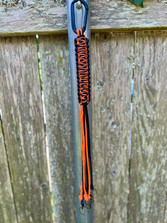 Custom Paracord Game Tote – Durable Duck Strap with Rings & Carabiner Swinging K Creations